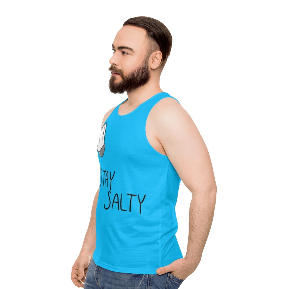 Postural Orthostatic Tachycardia Syndrome (POTS) Awareness Unisex Tank Top - men side