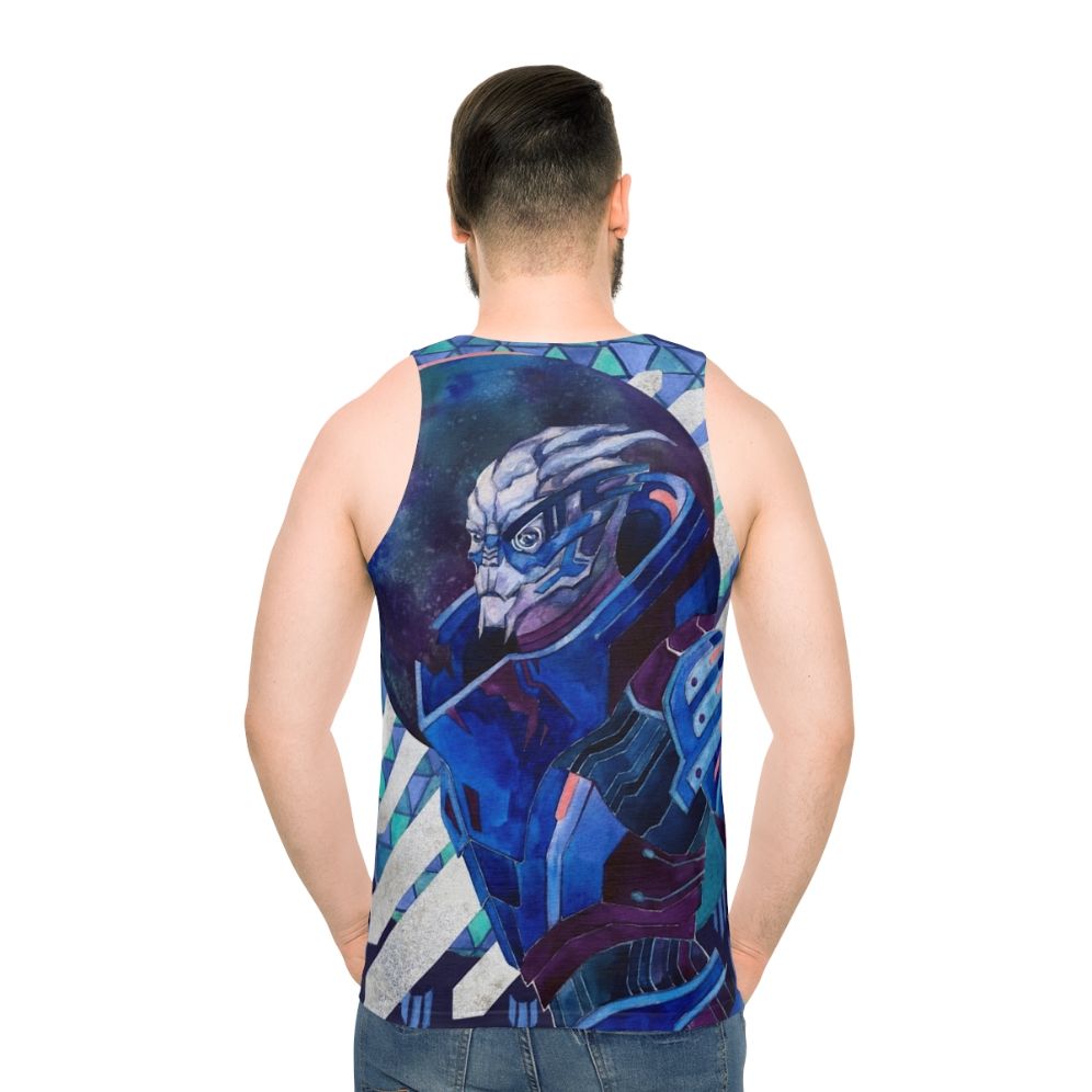 Garrus Vakarian Mass Effect Turian Tank Top - men back