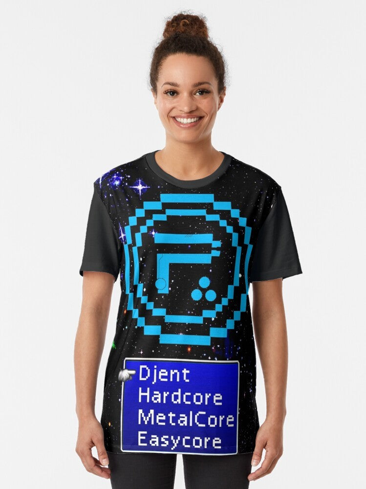 Periphery 8-bit Select Difficulty Graphic T-Shirt with a retro gaming-inspired design - Women