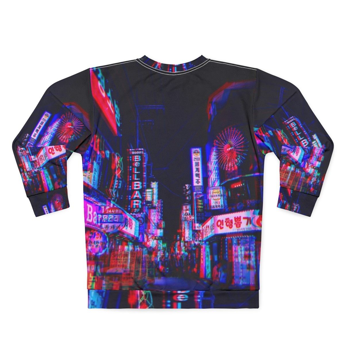 Psychedelic LSD Nights Urban Sweatshirt - Back