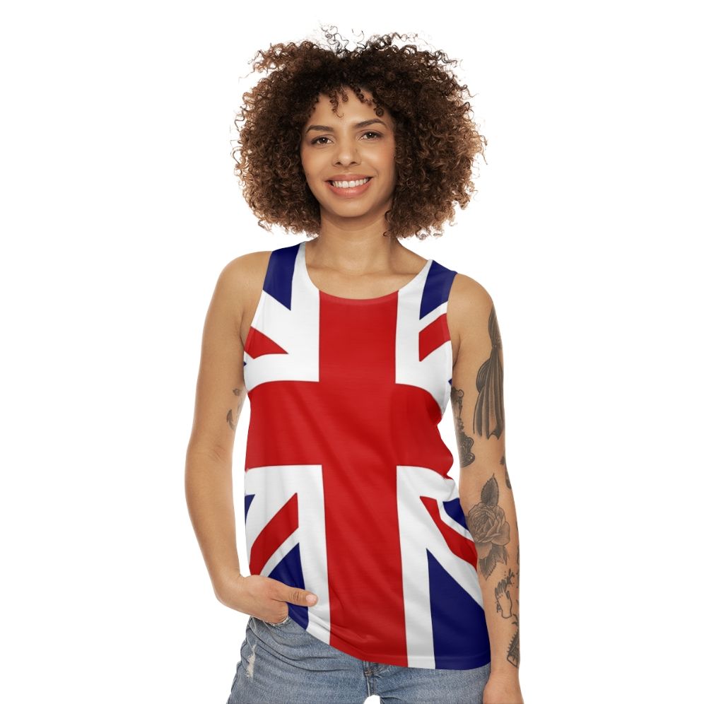 Union Jack punk cosplay unisex tank top - women