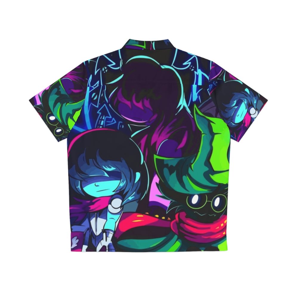 Deltarune Friends Hawaiian Shirt with Kris, Susie, and Ralsei - Back