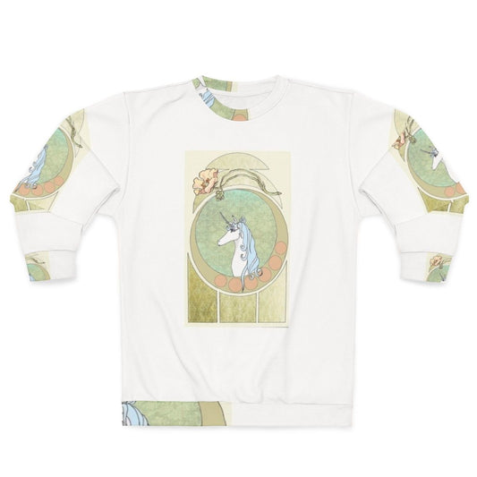 Art Nouveau The Last Unicorn Fantasy Sweatshirt