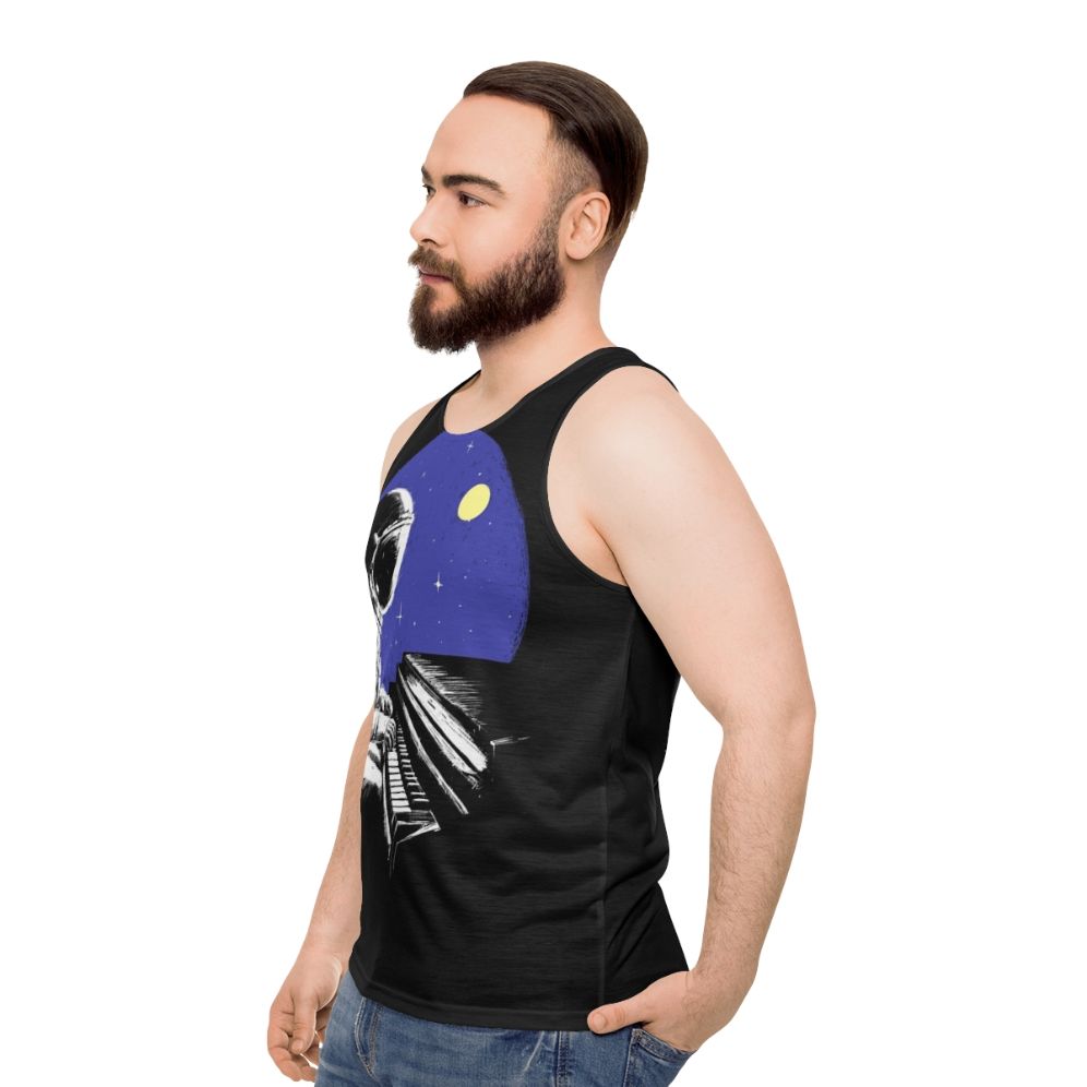 Space Music Unisex Music Lover's Tank Top - men side