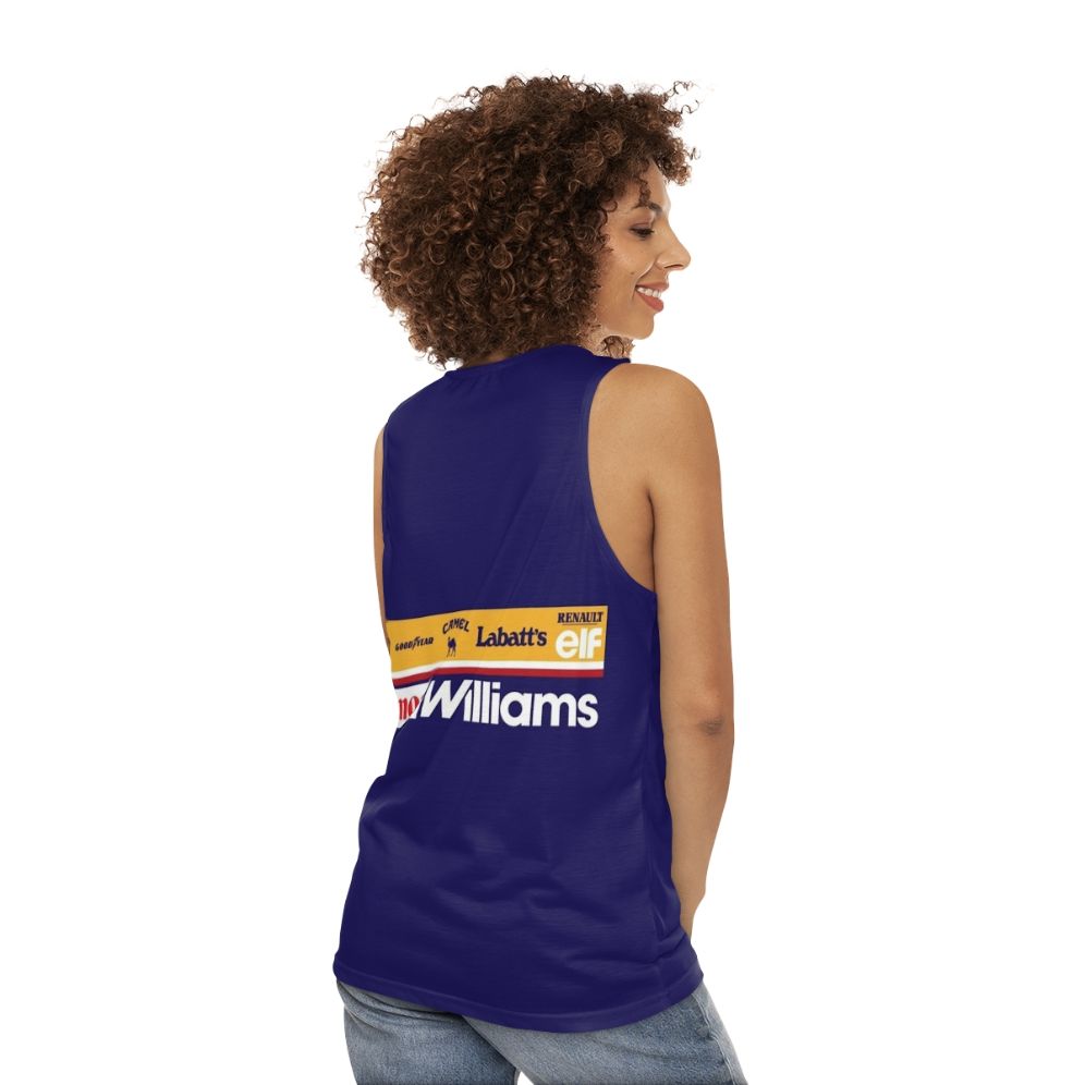 Williams FW14 Formula 1 Unisex Tank Top - women back