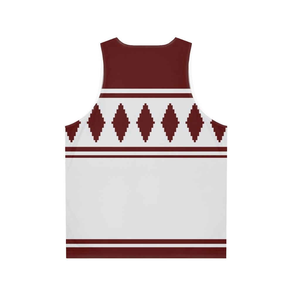 Unisex tank top with traditional Finnish Jussipaita pattern - Back