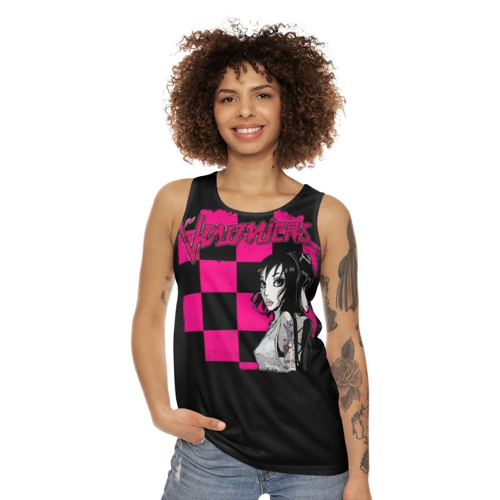 Unisex 'There's No I in Team' tank top for music fans - women