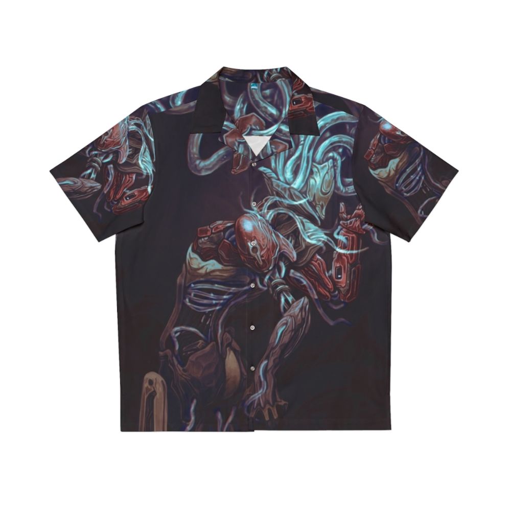 Xaku Warframe Biomechanical Hawaiian Shirt