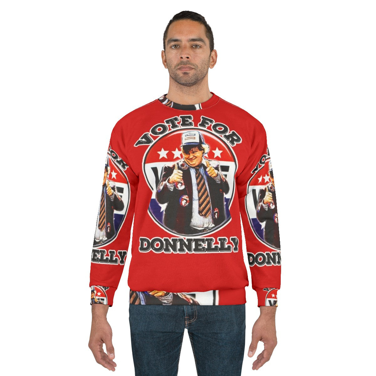 Vote for Donnelly Black Sheep SNL Political Sweatshirt - men