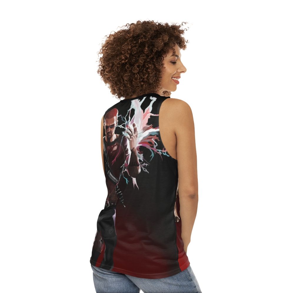 Infamous Electric Cole McGrath Unisex Tank Top - women back