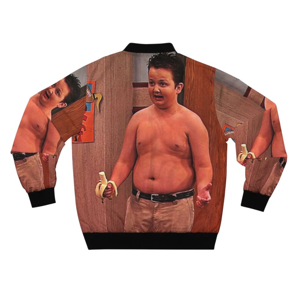 Gibby Bomber Jacket featuring the iconic I Carly TV show character Gibby, played by Noah Munck - Back