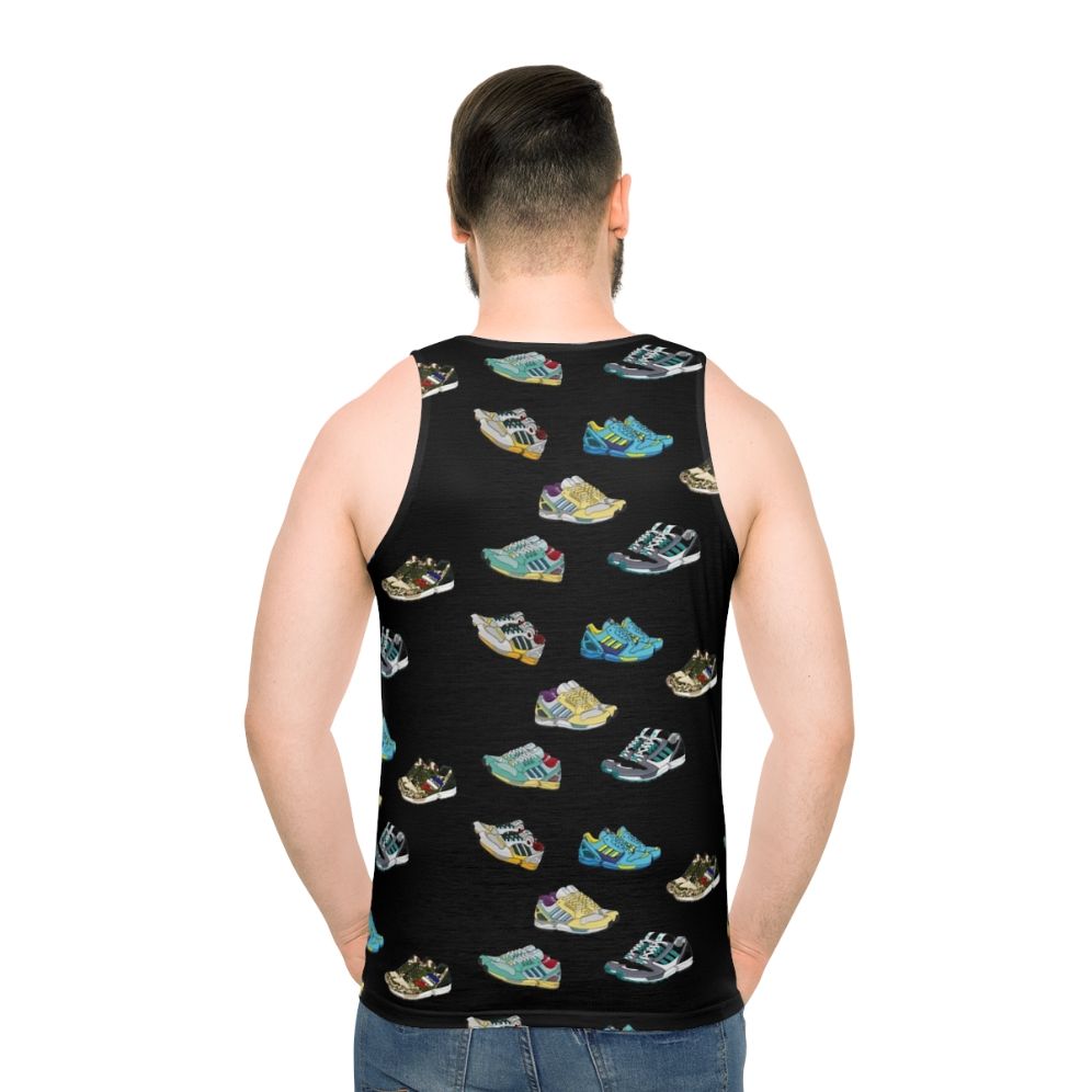 Unisex graphic tank top - men back