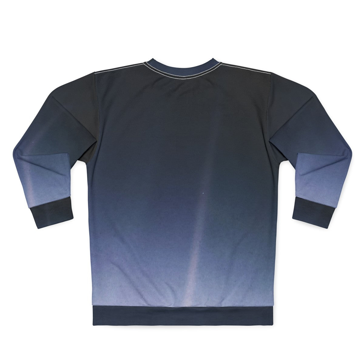 Pale Blue Dot Voyager 1 Sweatshirt featuring scientific infographics - Back