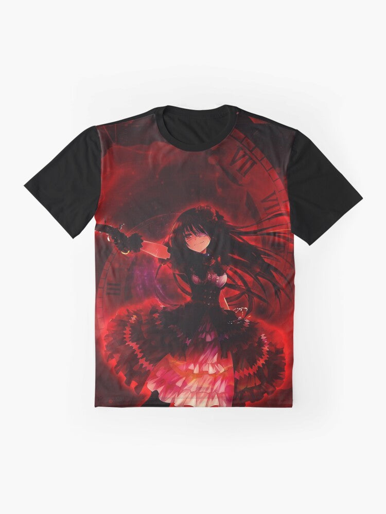 Kurumi Tokisaki from the anime Date A Live graphic design on a t-shirt - Flat lay