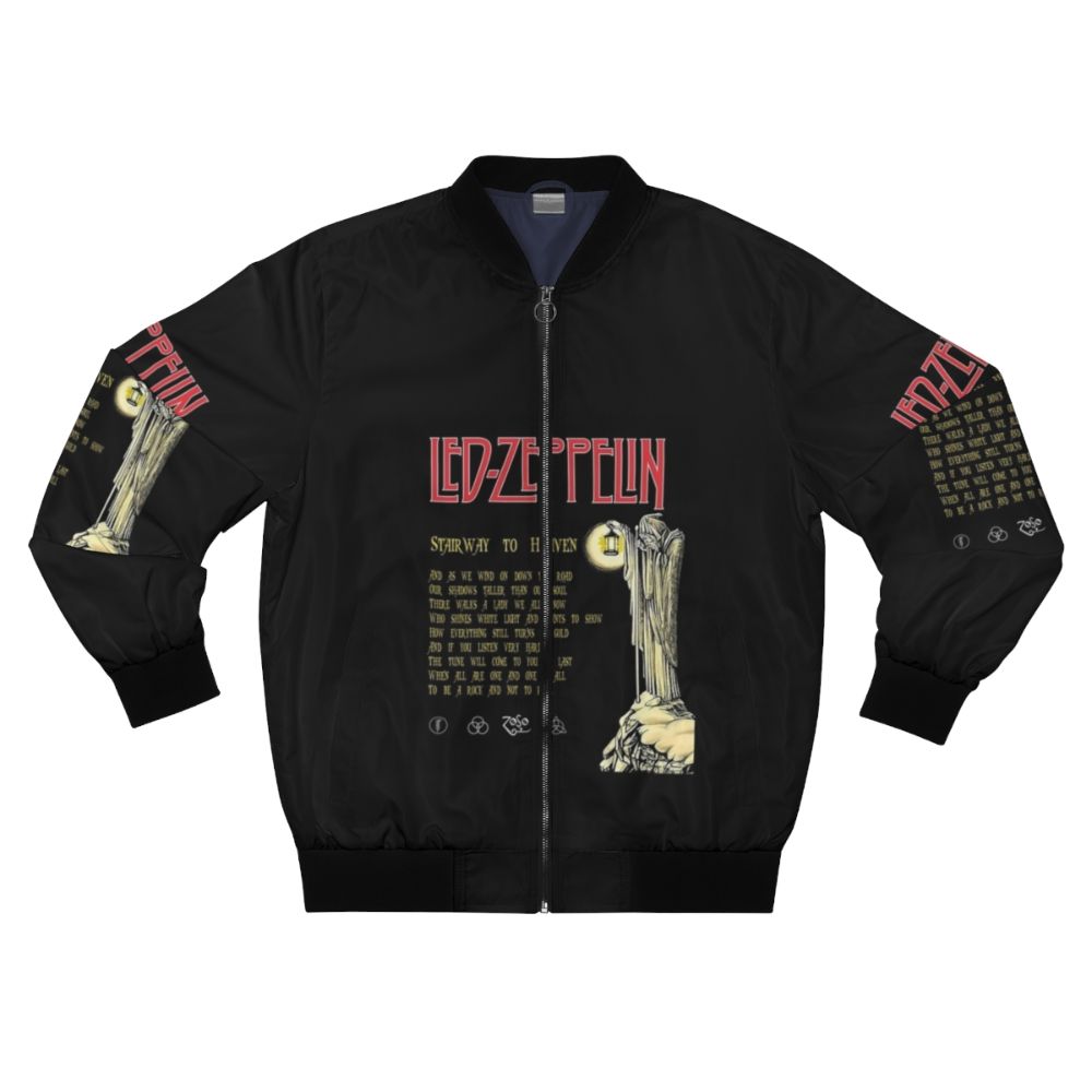 Stairway To Heaven Bomber Jacket featuring iconic song lyrics