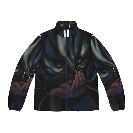 Disco Elysium-inspired puffer jacket with stylish conceptualization design