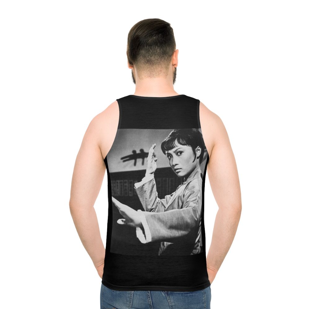 Angela Mao Unisex Kung Fu Movie Tank Top - men back