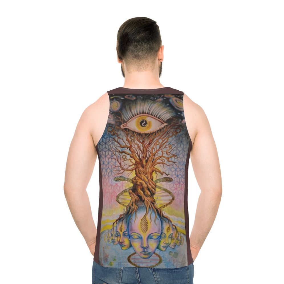 Pineal gland visionary art unisex tank top - men back