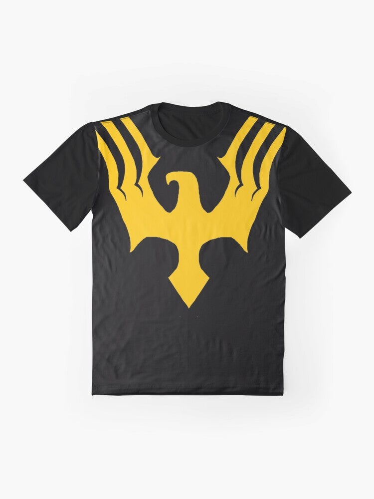 Quentin Quire Phoenix Future Version Graphic T-Shirt with Marvel X-Men Superhero Design - Flat lay