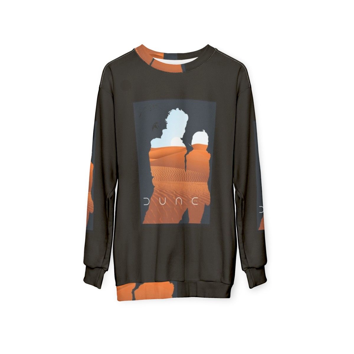 Dune Arrakis landscape sweatshirt with moons - hanging