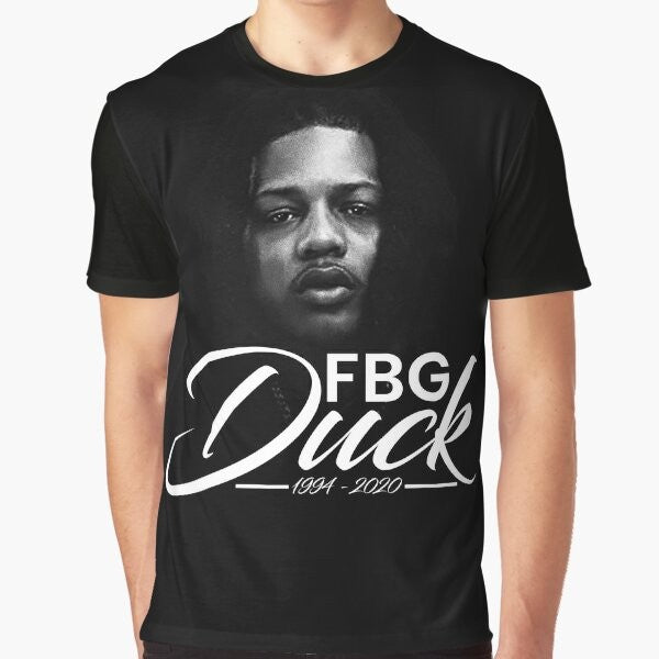 Commemorative RIP FBG Duck graphic t-shirt