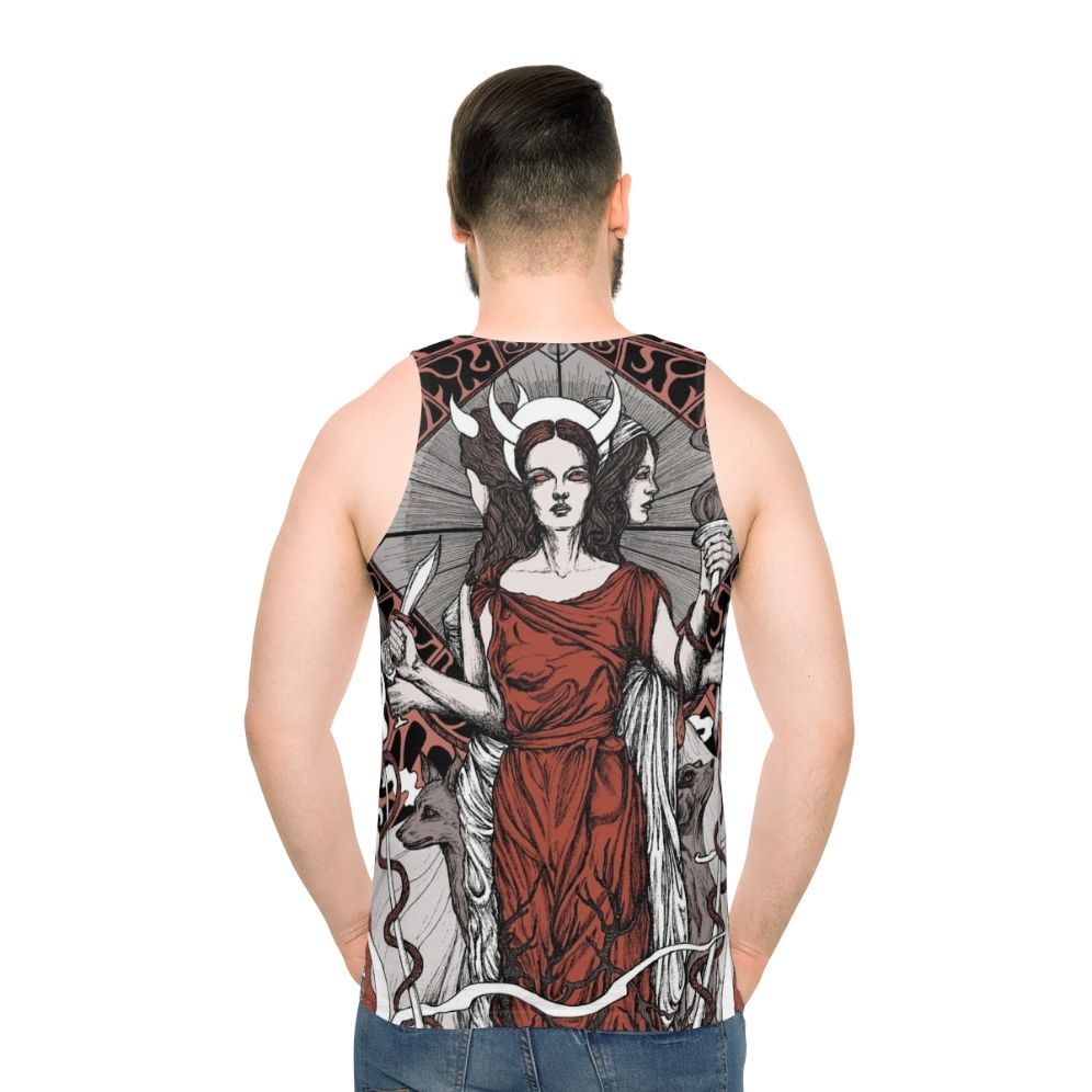 Hecate Unisex Gothic Tank Top - men back