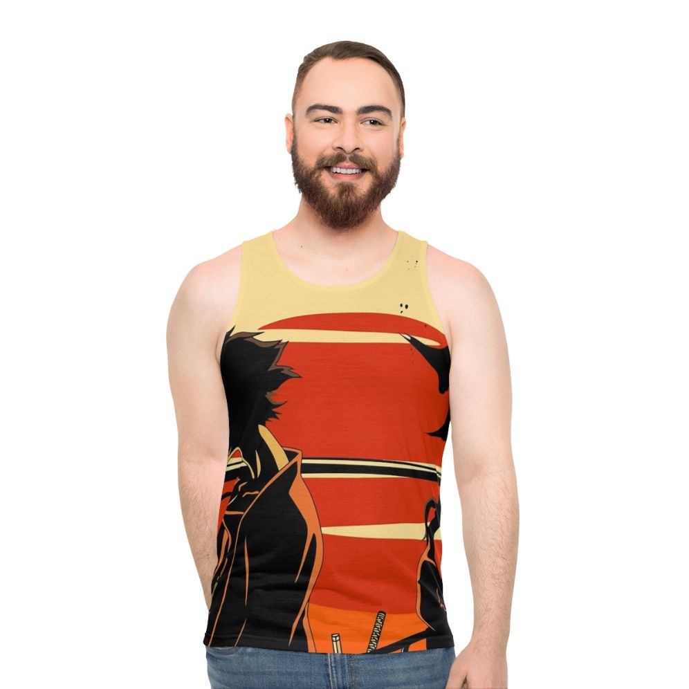 Sunset Samurai Unisex Tank Top - men