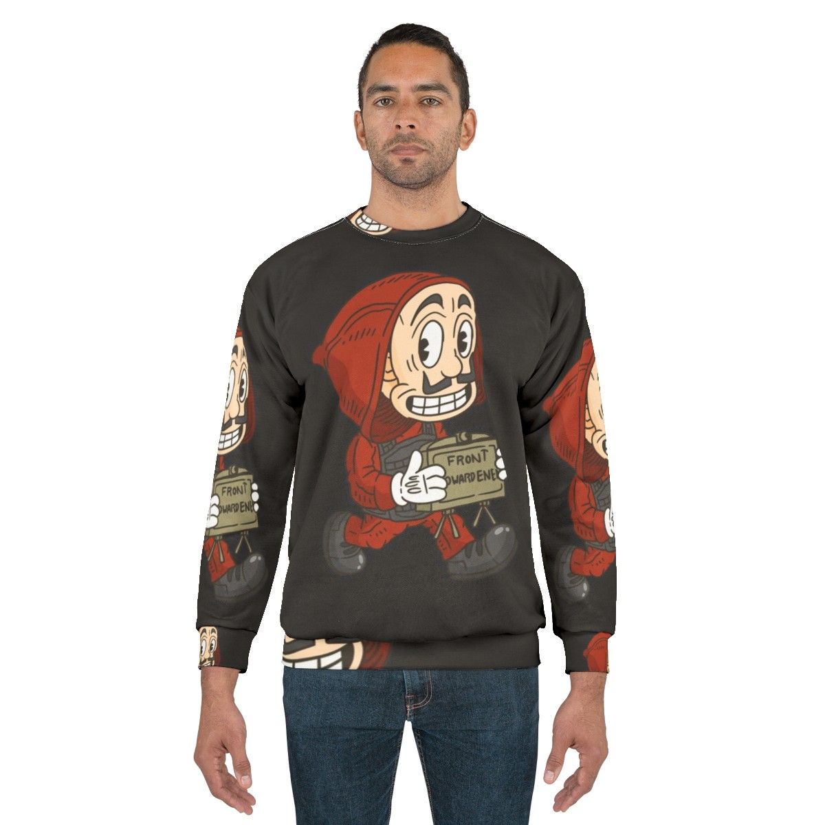 Vintage Cartoon Style Money Heist Sweatshirt - men