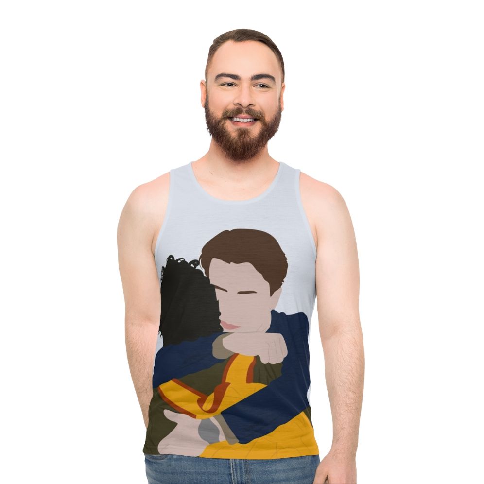 Wilhelm and Simon hugging unisex tank top - men