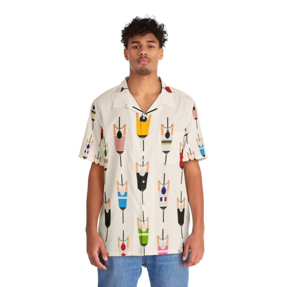 Tropical Bicycle Squad Hawaiian Shirt - People Front