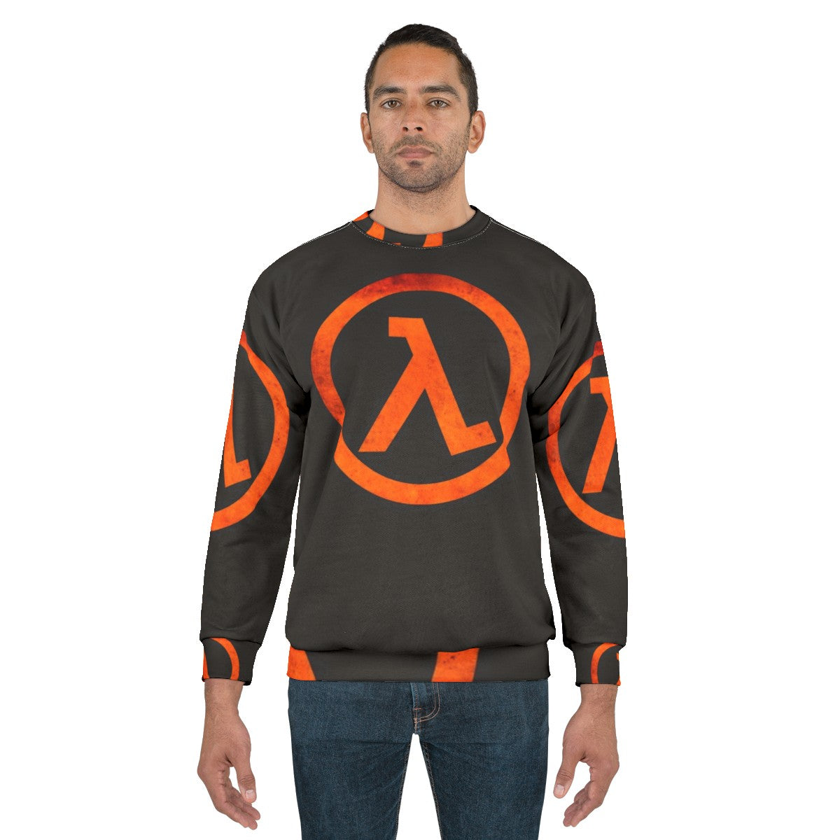 Retro Gaming Geek Half Life Rust Logo Sweatshirt - men