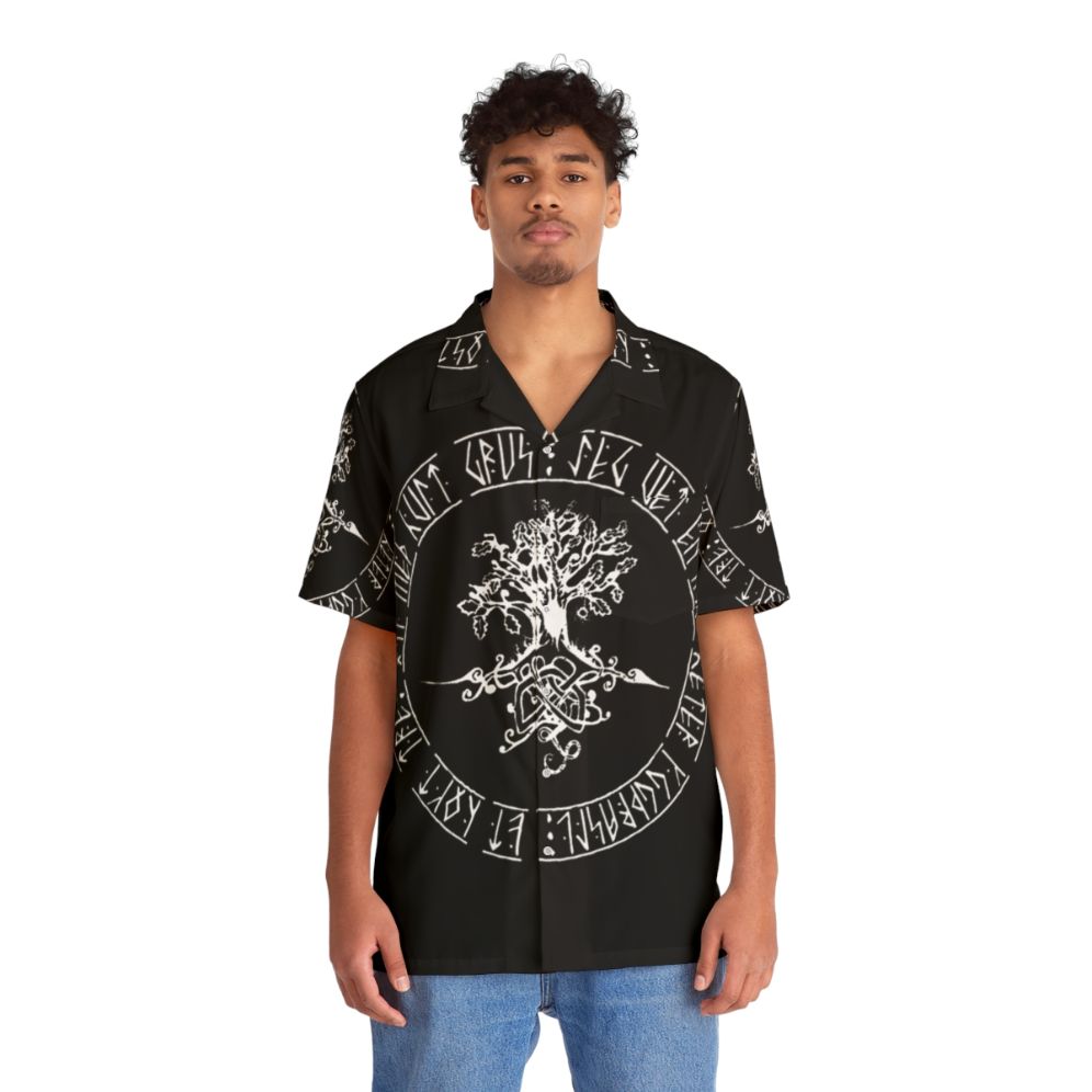 Yggdrasil Norse Tree of Life Hawaiian Shirt - People Front