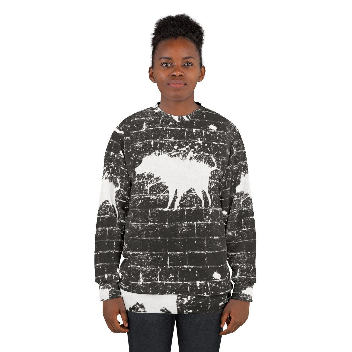 Banksy Splash Dog Graphic Sweatshirt - women