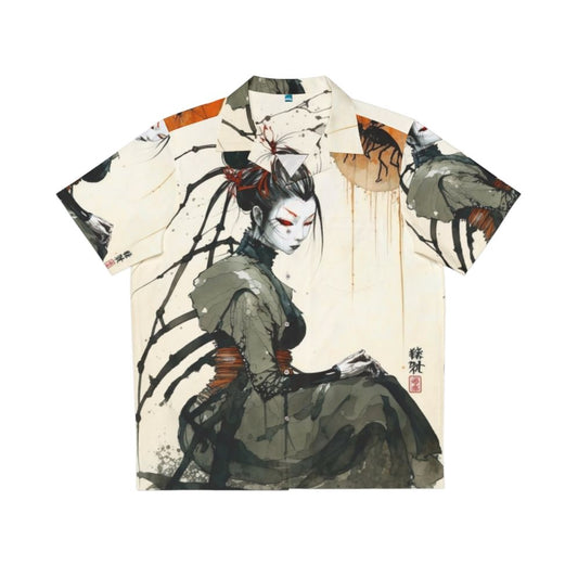 Arachne Greek Mythology Hawaiian Shirt featuring the Banished Weaver