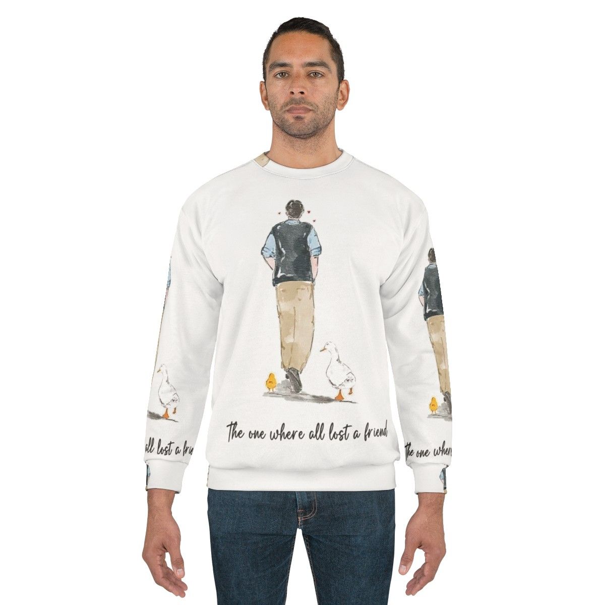 Chandler Bing Friends Sweatshirt featuring Matthew Perry - men