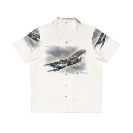 Airbus A380 Hawaiian Shirt for Aviation Enthusiasts