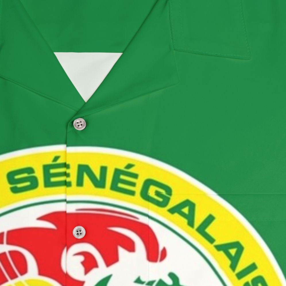 Senegalese Football Federation Hawaiian Shirt for the 2018 World Cup - Detail