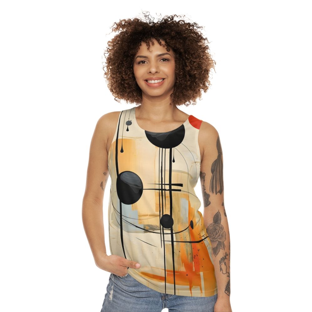 Autumn Abstract Neutral Unisex Tank Top - women