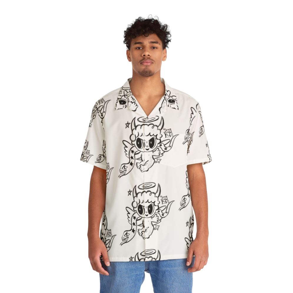 Devil Angel Karol G 2023 Hawaiian Shirt - People Front