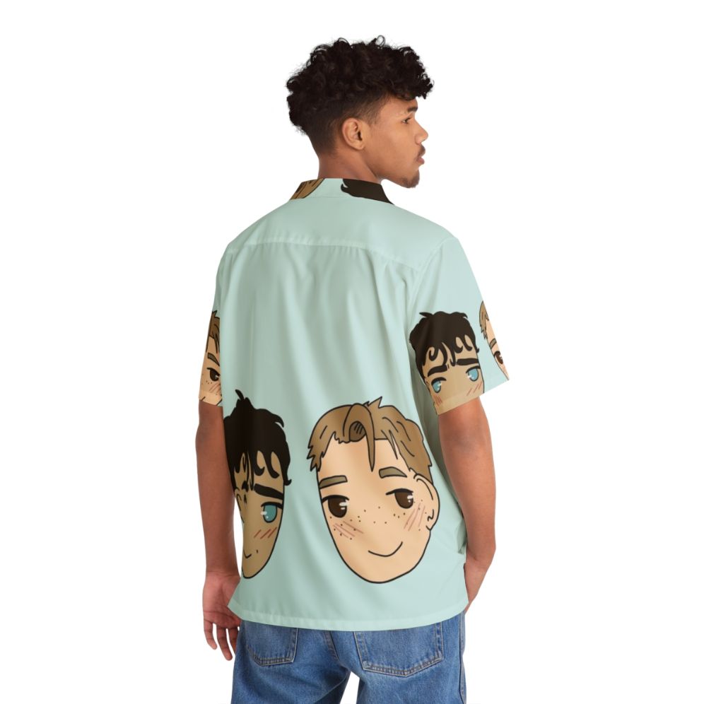 Nick And Charlie Heartstopper Inspired Hawaiian Shirt - People Back