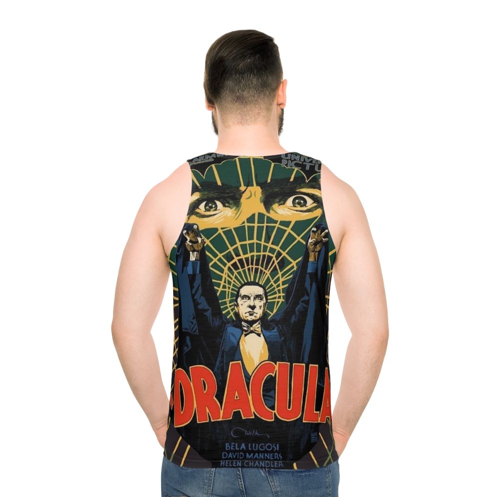 Dracula 1931 unisex tank top featuring Bela Lugosi - men back