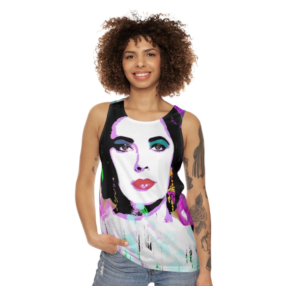 Unisex Elizabeth Taylor LGBTQ+ Pride Tank Top - women