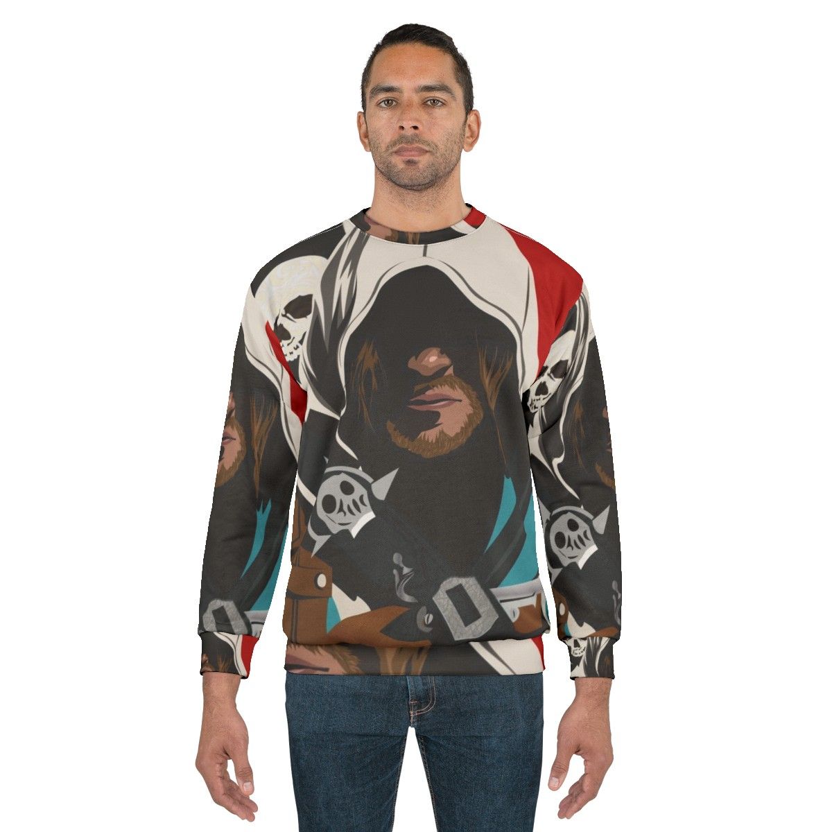 Assassins Creed Black Flag Edward Kenway Pirate Sweatshirt - men