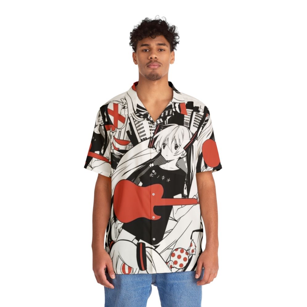 Hatsune Miku Anime Hawaiian Shirt - People Front