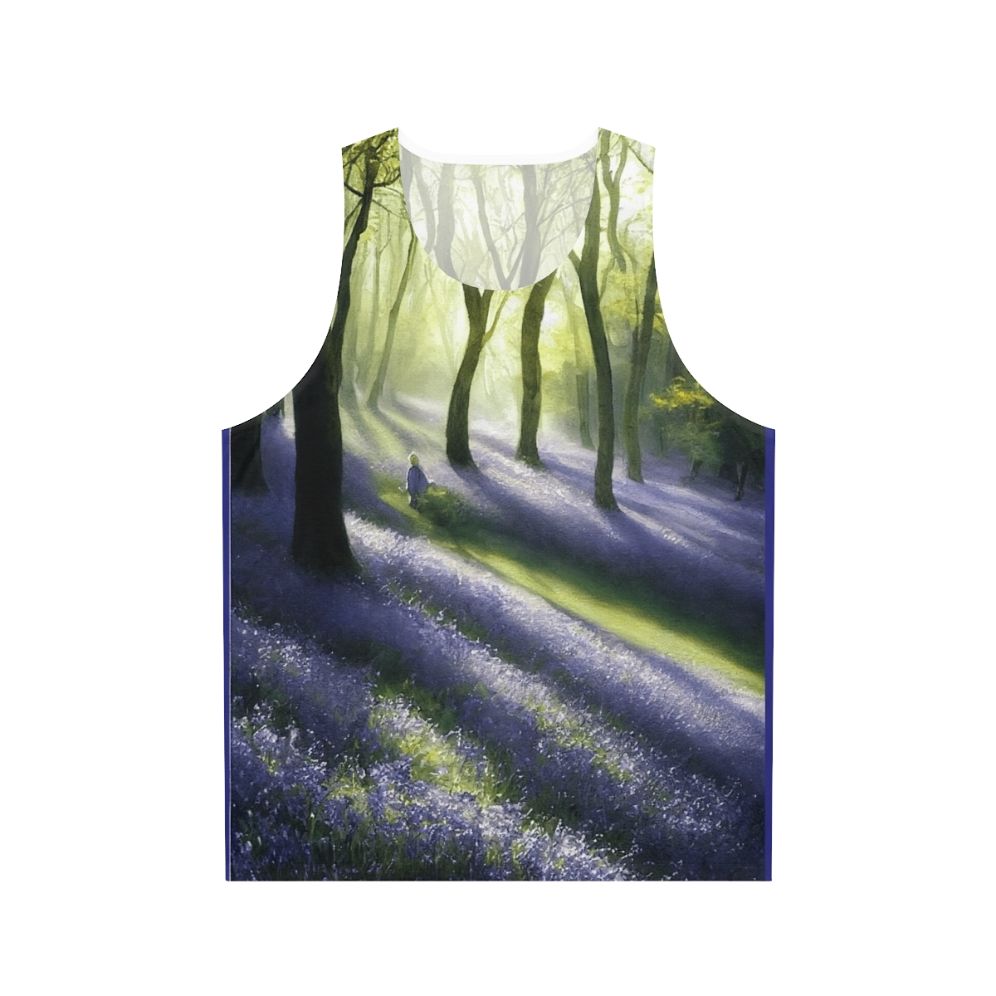 Unisex Bluebell Banks watercolor tank top