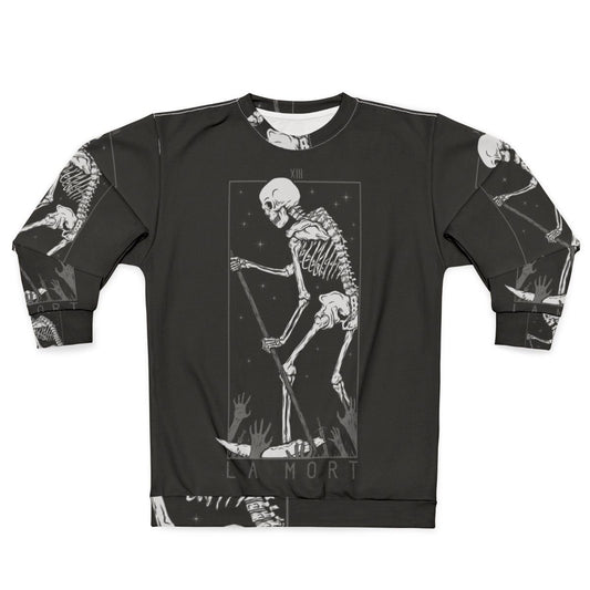 La Mort Death Tarot Occult Gothic Skull Sweatshirt