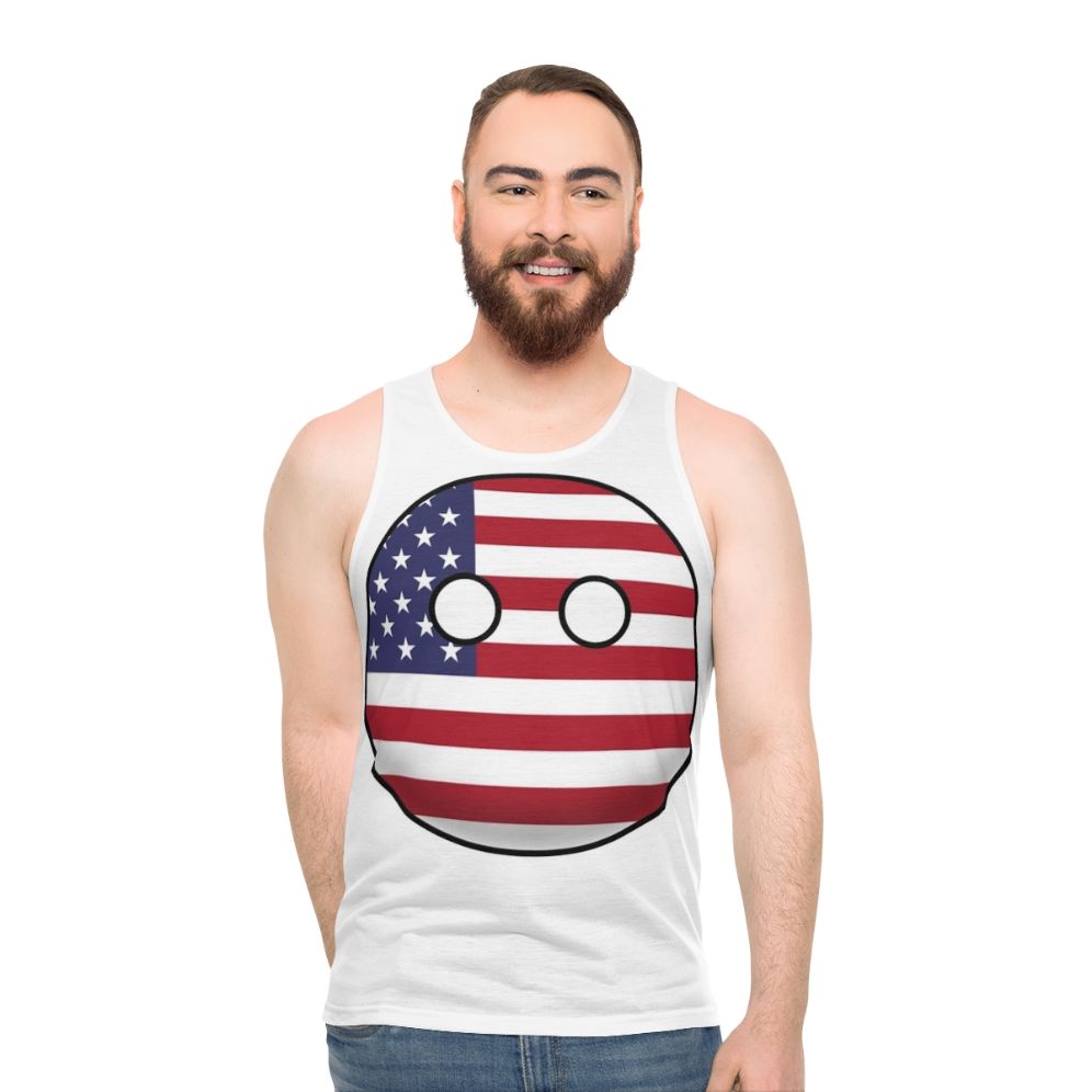 Patriotic Countryball Unisex Tank Top - men