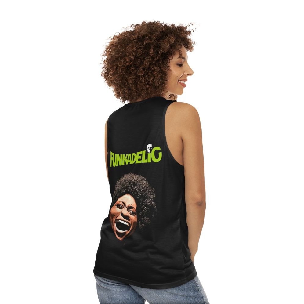 Funkadelic Fan Unisex Retro Psychedelic Rock Tank Top - women back