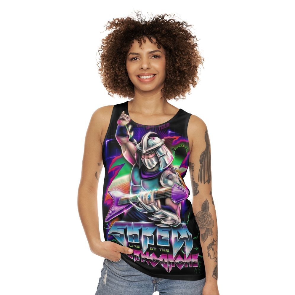 Shredd Live at the Technodrome Unisex Tank Top - women