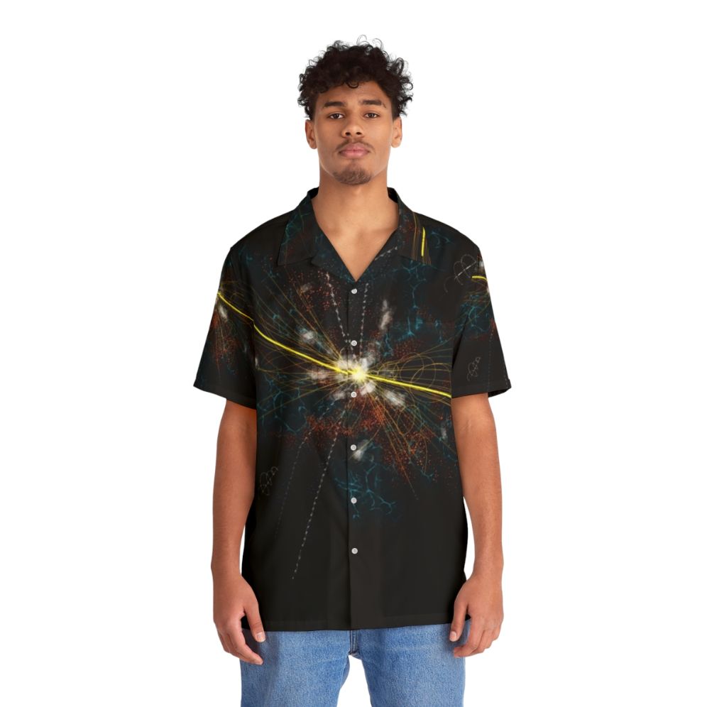 Higgs boson quantum physics Hawaiian shirt - People Front